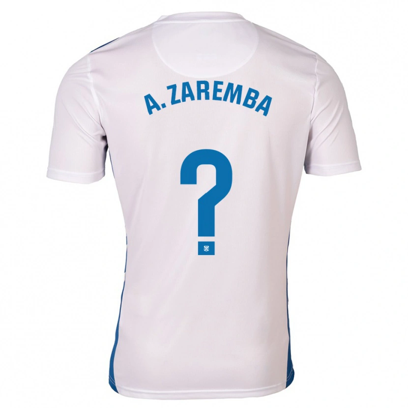 Danxen Mænd Aleksandra Zaremba Kupiec #0 Hvid Blå Hjemmebane Spillertrøjer 2025/26 Trøje T-Shirt