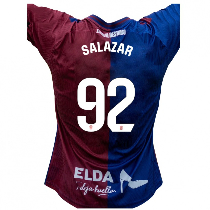 Danxen Mænd Israel Salazar #92 Blå Rød Hjemmebane Spillertrøjer 2025/26 Trøje T-Shirt