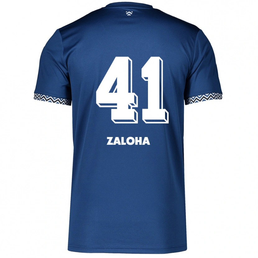 Danxen Mænd Artem Zaloha #41 Navy Hvid Hjemmebane Spillertrøjer 2025/26 Trøje T-Shirt