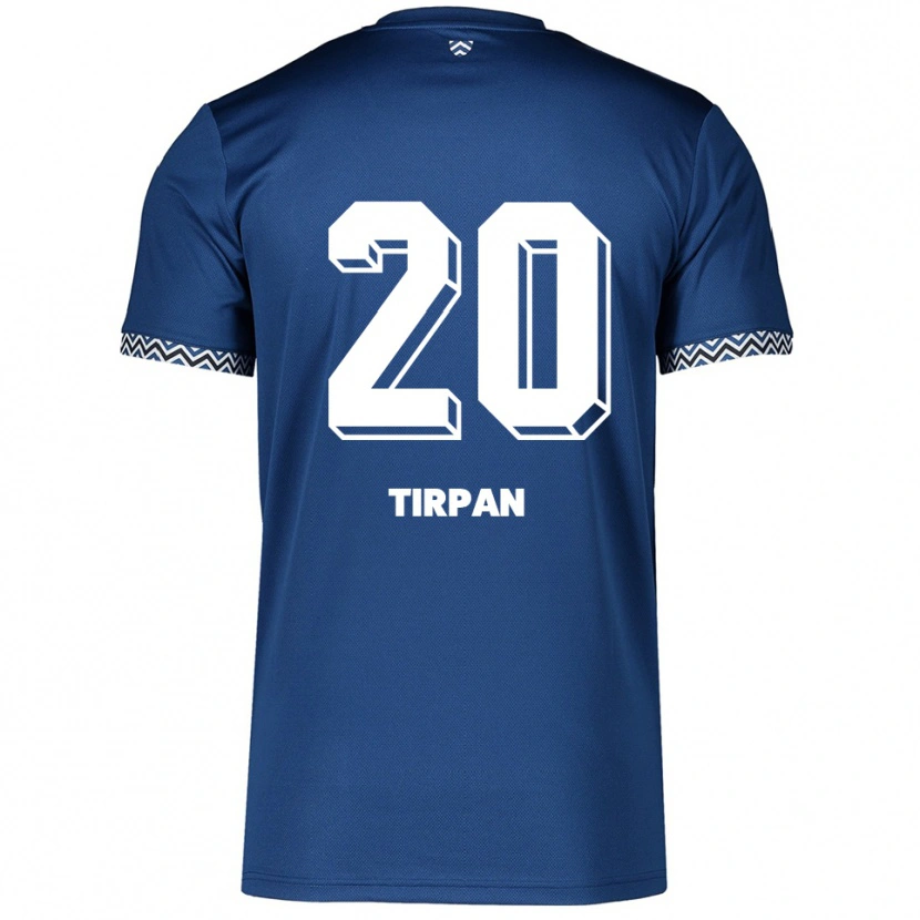 Danxen Mænd Efe Tirpan #20 Navy Hvid Hjemmebane Spillertrøjer 2025/26 Trøje T-Shirt