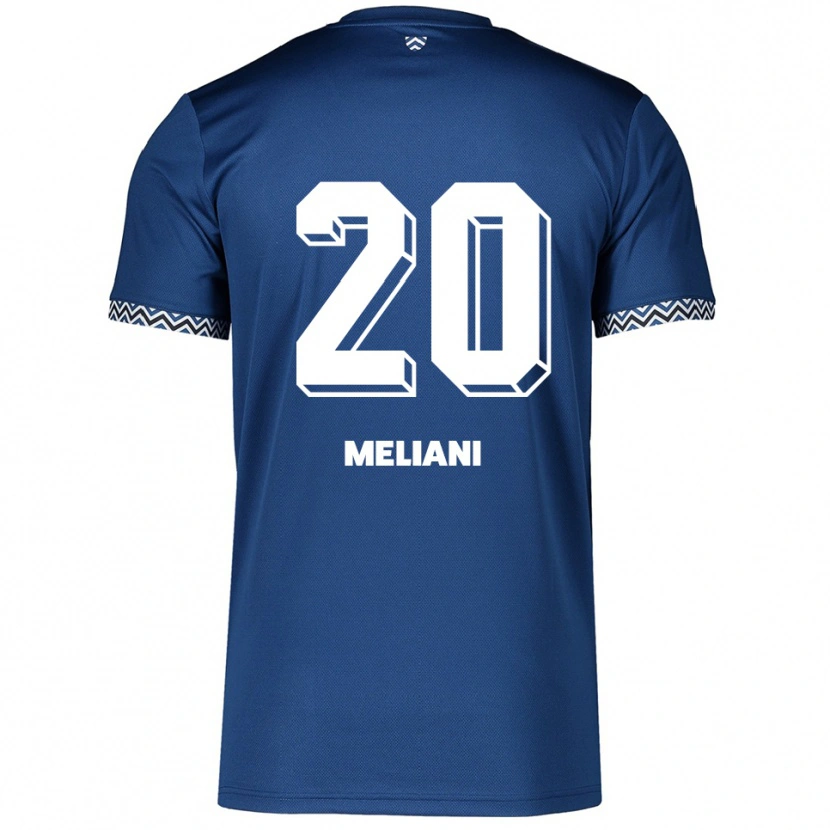 Danxen Mænd Rim Meliani #20 Navy Hvid Hjemmebane Spillertrøjer 2025/26 Trøje T-Shirt