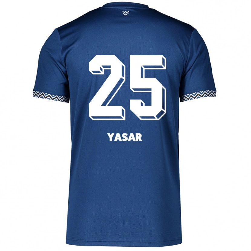 Danxen Mænd Eyyüb Yasar #25 Navy Hvid Hjemmebane Spillertrøjer 2025/26 Trøje T-Shirt