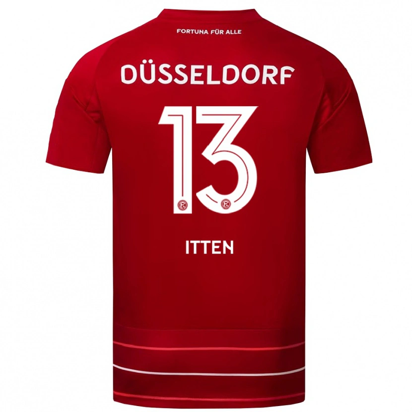 Danxen Mænd Cedric Itten #13 Rød Hvid Hjemmebane Spillertrøjer 2025/26 Trøje T-Shirt