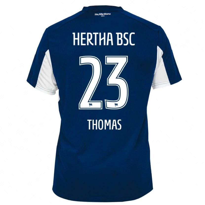 Danxen Mænd Aaliyah Thomas #23 Hvid Blå Hjemmebane Spillertrøjer 2025/26 Trøje T-Shirt