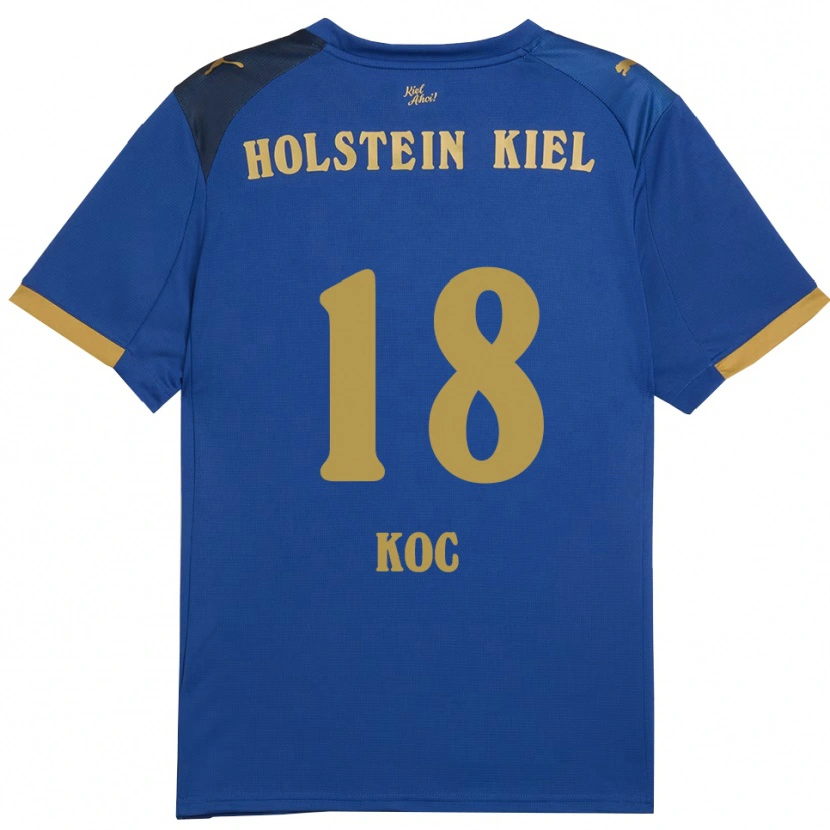 Danxen Mænd Cengizhan Koc #18 Blå Guld Hjemmebane Spillertrøjer 2025/26 Trøje T-Shirt