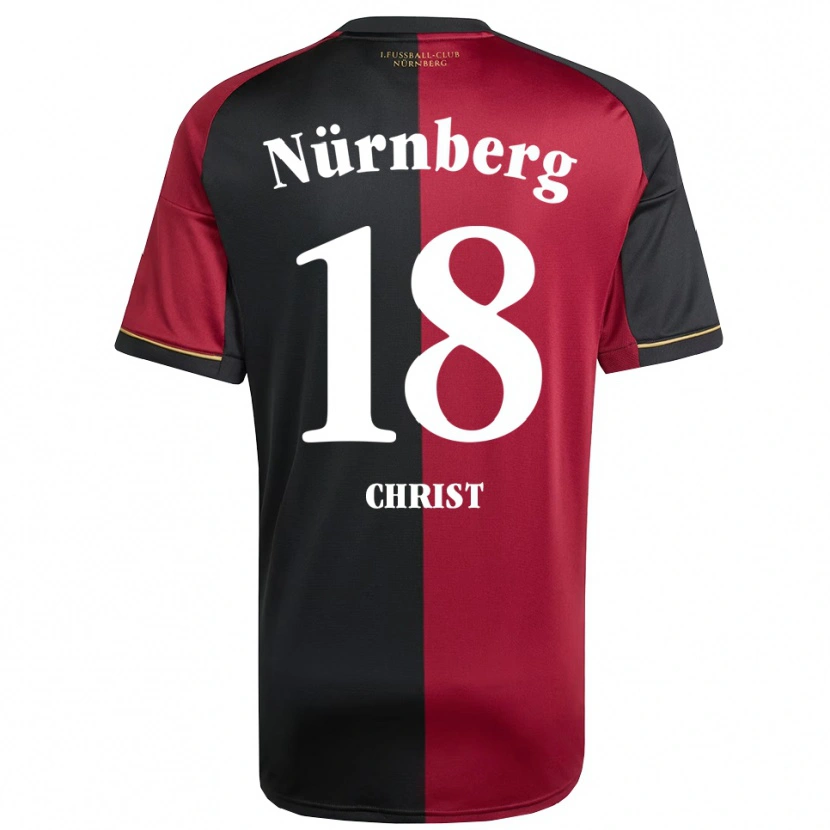 Danxen Mænd Maurice Christ #18 Burgundy Sort Hjemmebane Spillertrøjer 2025/26 Trøje T-Shirt