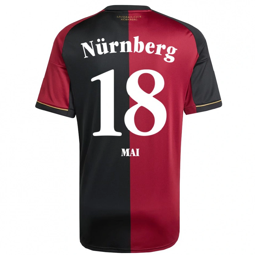 Danxen Mænd Franziska Mai #18 Burgundy Sort Hjemmebane Spillertrøjer 2025/26 Trøje T-Shirt