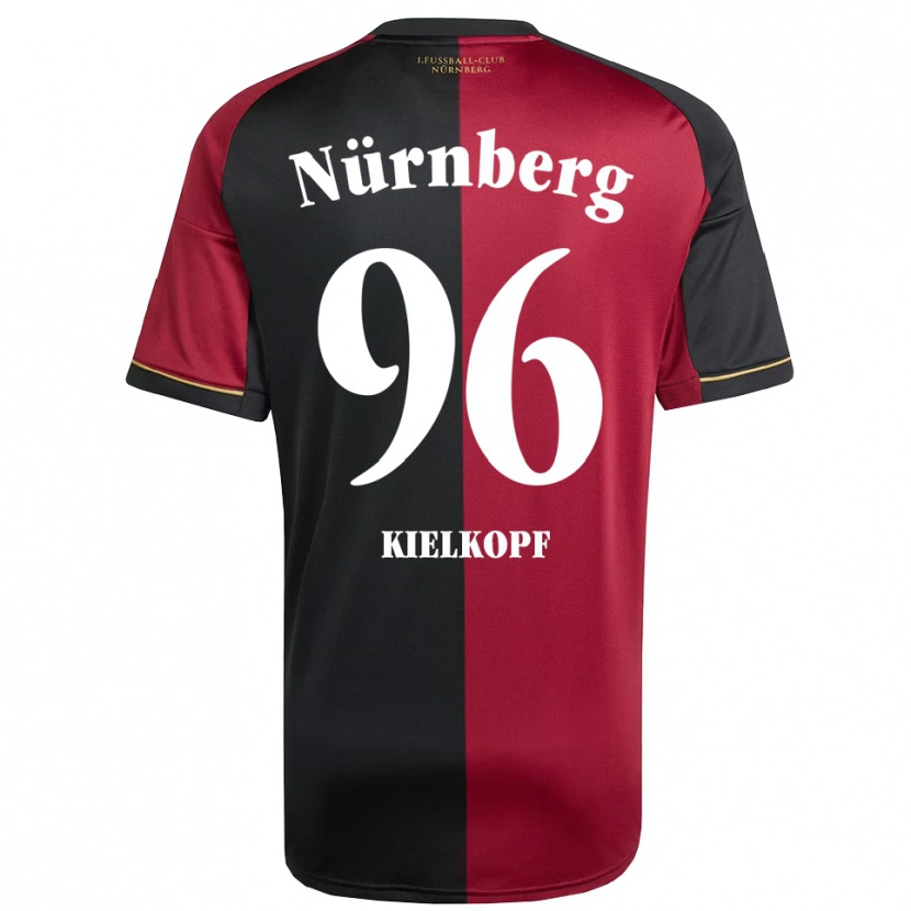 Danxen Mænd Felix Kielkopf #96 Burgundy Sort Hjemmebane Spillertrøjer 2025/26 Trøje T-Shirt