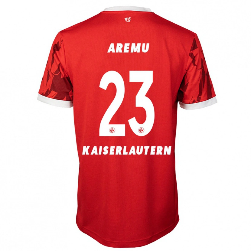 Danxen Mænd Afeez Aremu #23 Rød Hvid Hjemmebane Spillertrøjer 2025/26 Trøje T-Shirt
