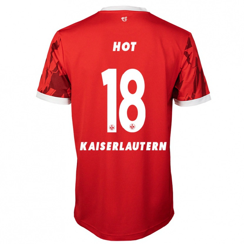 Danxen Mænd Ozan Hot #18 Rød Hvid Hjemmebane Spillertrøjer 2025/26 Trøje T-Shirt