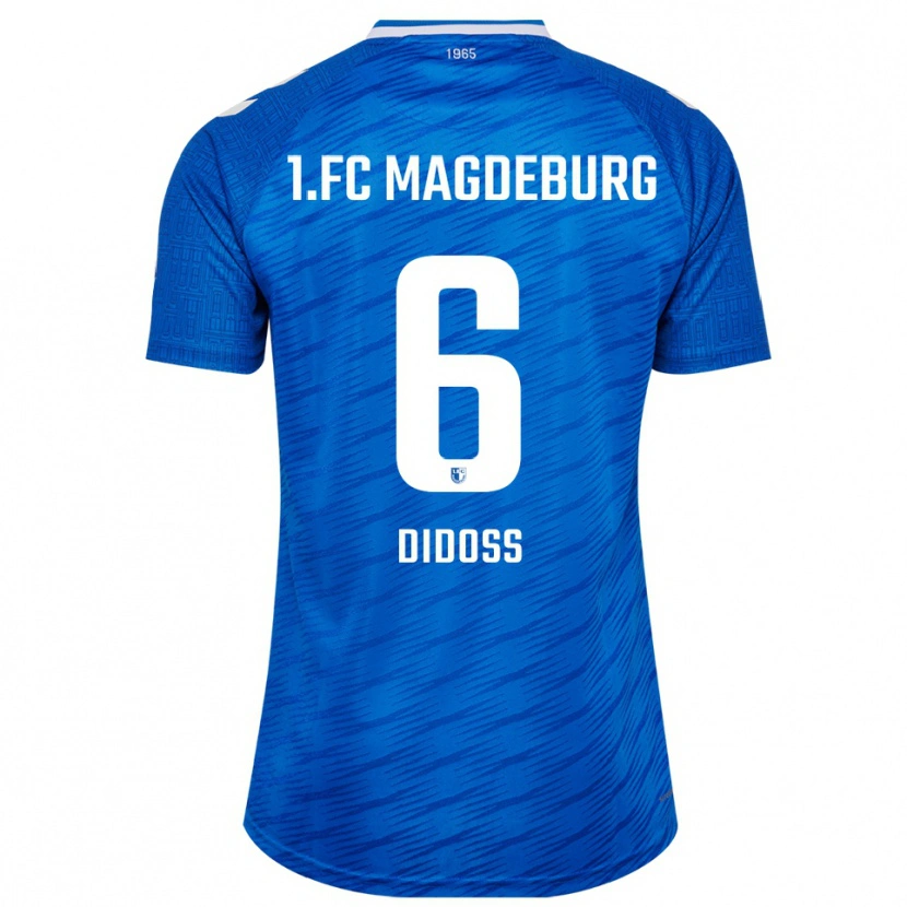 Danxen Mænd Fadi Didoss #6 Blå Hvid Hjemmebane Spillertrøjer 2025/26 Trøje T-Shirt