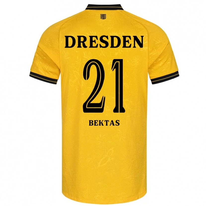Danxen Mænd Tünay Bektas #21 Gul Sort Hjemmebane Spillertrøjer 2025/26 Trøje T-Shirt
