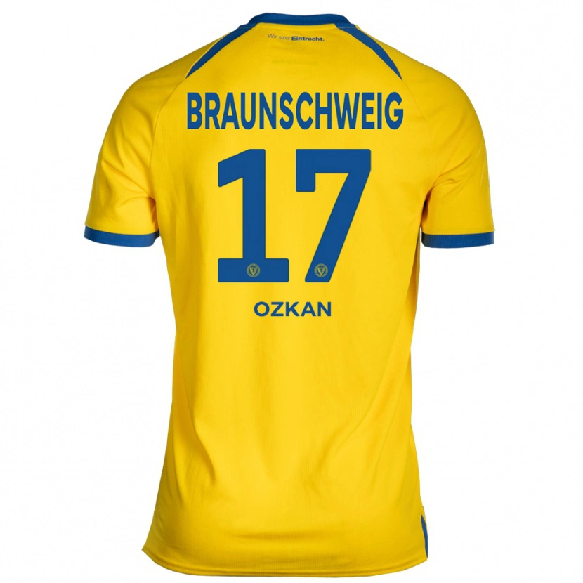 Danxen Mænd Yasin Ozkan #17 Gul Blå Hjemmebane Spillertrøjer 2025/26 Trøje T-Shirt