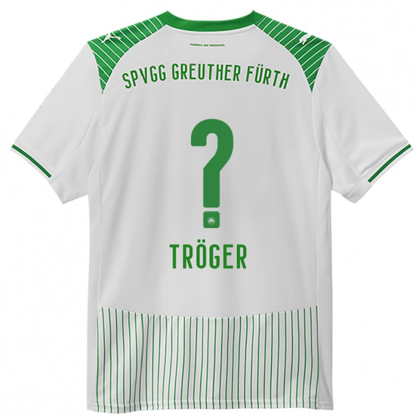 Danxen Mænd Juliane Tröger #0 Hvid Grøn Hjemmebane Spillertrøjer 2025/26 Trøje T-Shirt