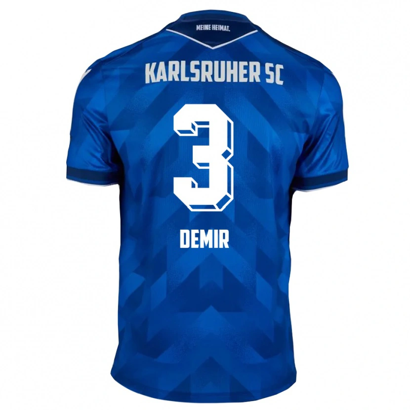 Danxen Mænd Arel Demir #3 Blå Hvid Hjemmebane Spillertrøjer 2025/26 Trøje T-Shirt