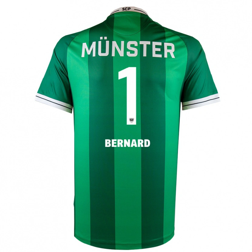 Danxen Mænd Jan Bernard #1 Grøn Hvid Hjemmebane Spillertrøjer 2025/26 Trøje T-Shirt