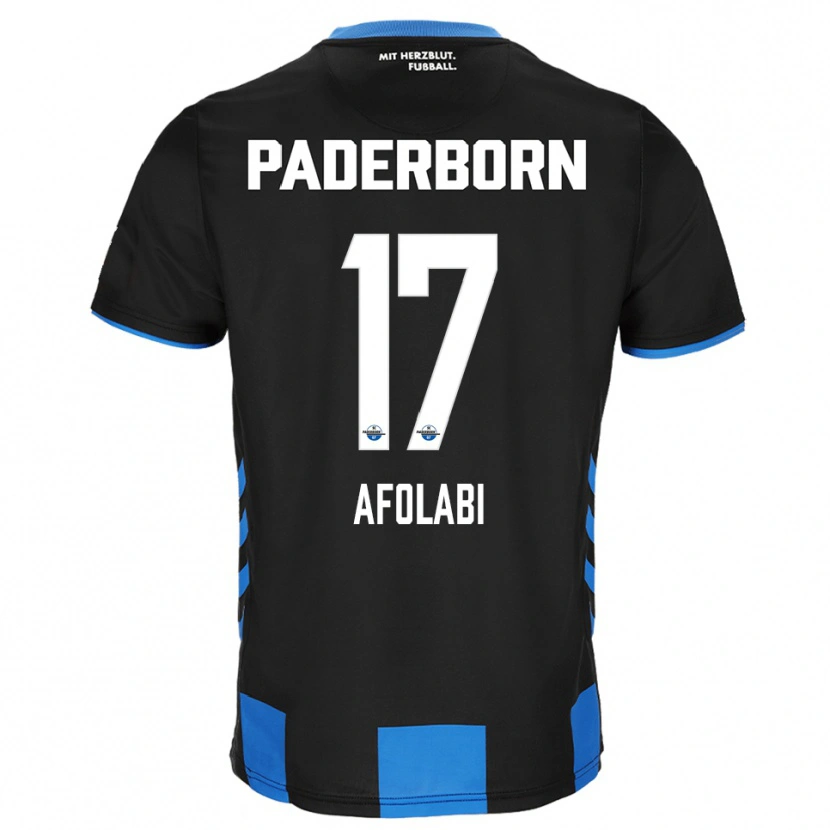 Danxen Mænd Gentil Afolabi #17 Sort Blå Hjemmebane Spillertrøjer 2025/26 Trøje T-Shirt