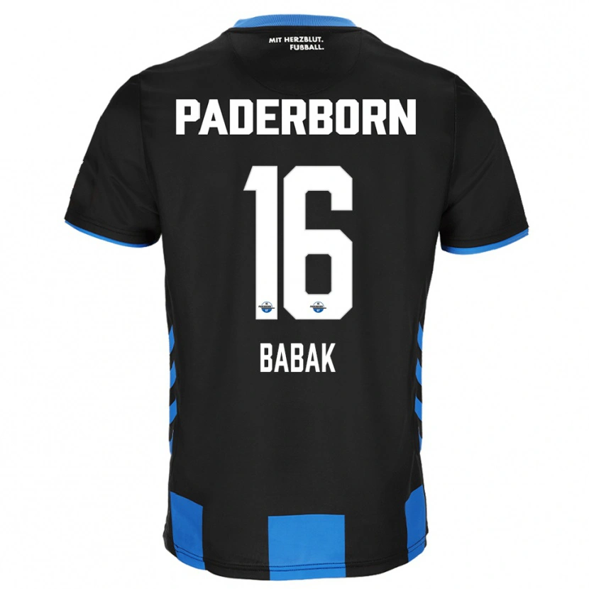Danxen Mænd Fedir Babak #16 Sort Blå Hjemmebane Spillertrøjer 2025/26 Trøje T-Shirt