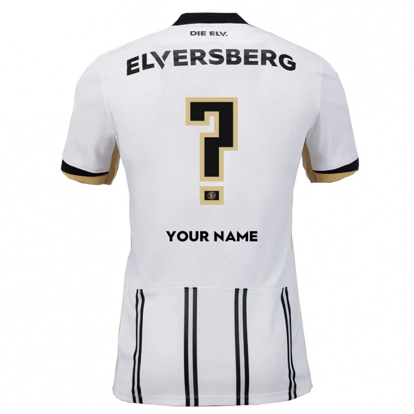 Danxen Mænd Dit Navn #0 Hvid Sort Hjemmebane Spillertrøjer 2025/26 Trøje T-Shirt