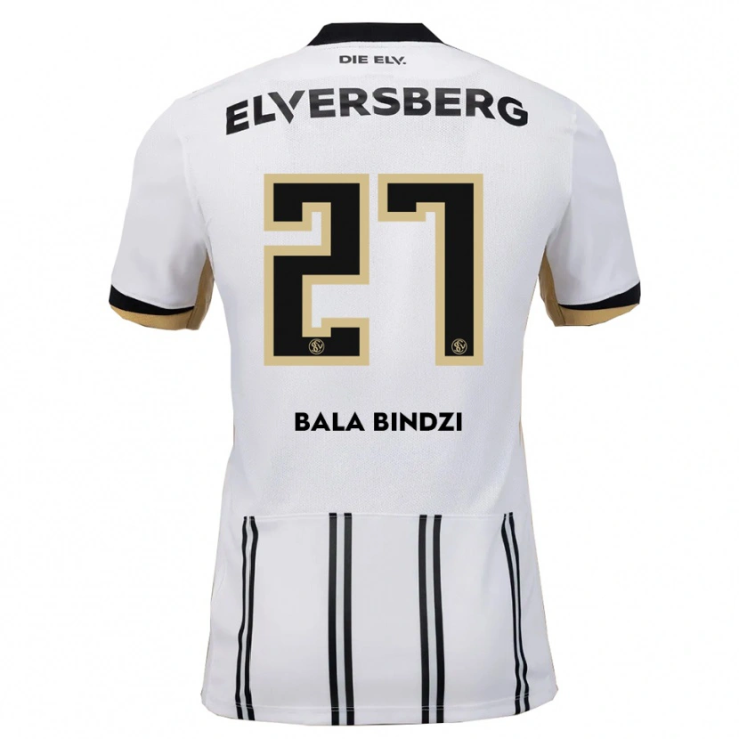Danxen Mænd Corneille Bala Bindzi #27 Hvid Sort Hjemmebane Spillertrøjer 2025/26 Trøje T-Shirt