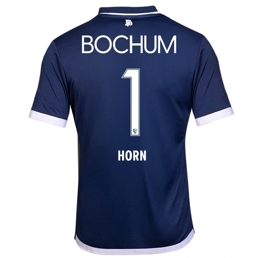 Danxen Mænd Timo Horn #1 Navy Hvid Hjemmebane Spillertrøjer 2025/26 Trøje T-Shirt