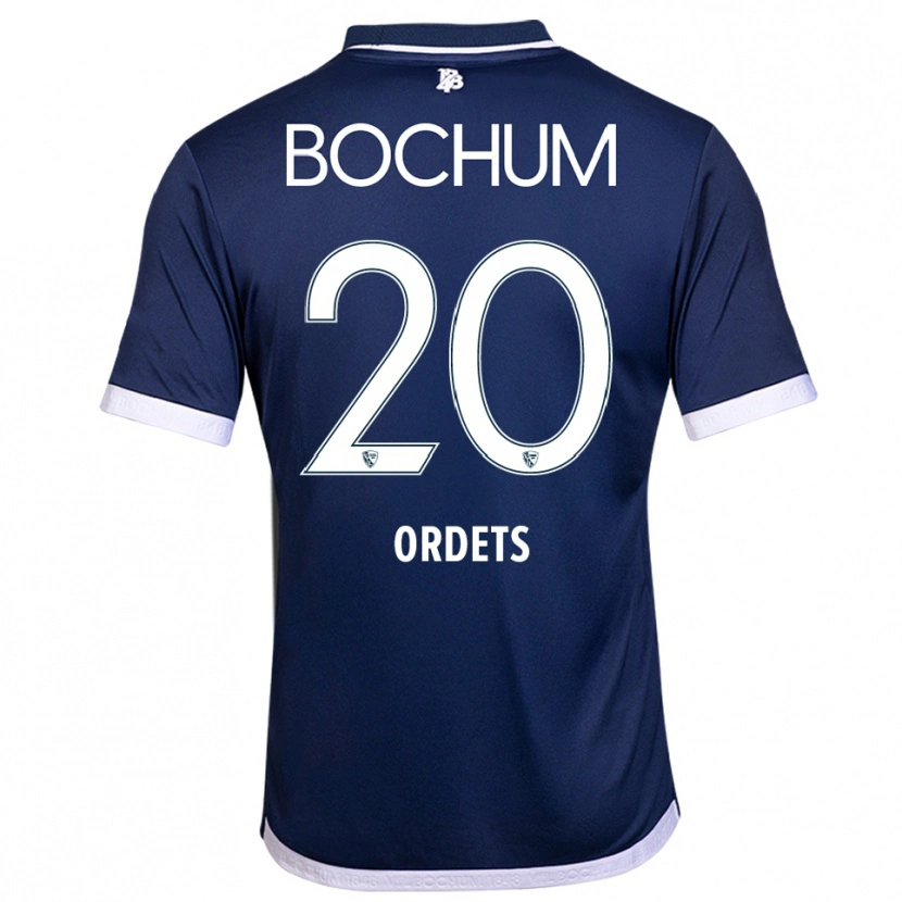 Danxen Mænd Ivan Ordets #20 Navy Hvid Hjemmebane Spillertrøjer 2025/26 Trøje T-Shirt