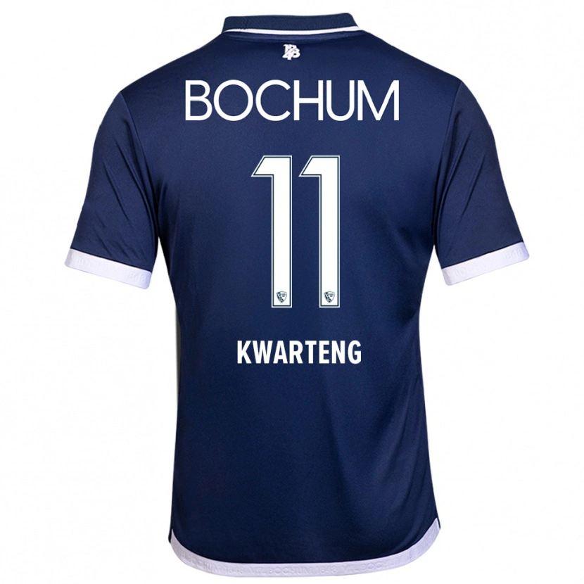 Danxen Mænd Moritz-Broni Kwarteng #11 Navy Hvid Hjemmebane Spillertrøjer 2025/26 Trøje T-Shirt
