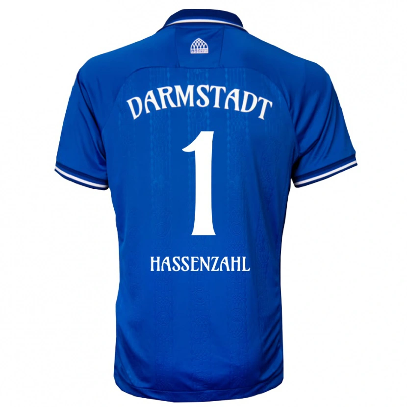 Danxen Mænd Leon Hassenzahl #1 Blå Hvid Hjemmebane Spillertrøjer 2025/26 Trøje T-Shirt