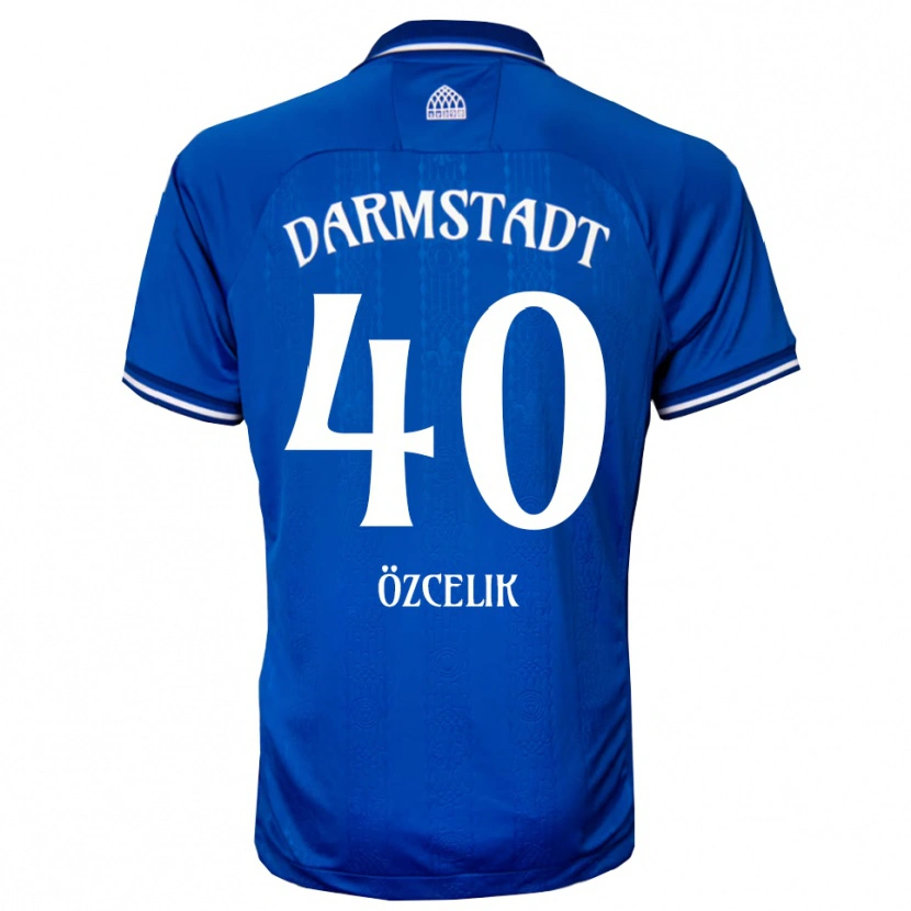 Danxen Mænd Mehmet Özçelik #40 Blå Hvid Hjemmebane Spillertrøjer 2025/26 Trøje T-Shirt