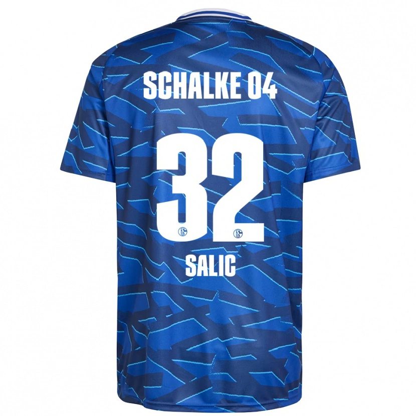 Danxen Mænd Dana Salic #32 Royal Blå Hvid Hjemmebane Spillertrøjer 2025/26 Trøje T-Shirt