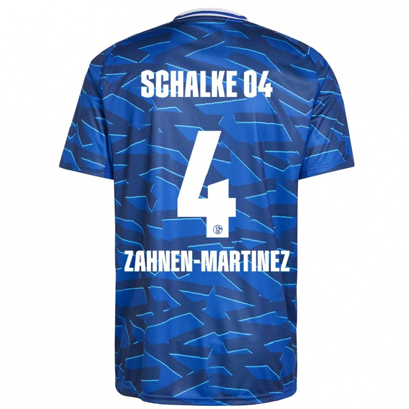 Danxen Mænd Pablo Zahnen-Martinez #4 Royal Blå Hvid Hjemmebane Spillertrøjer 2025/26 Trøje T-Shirt