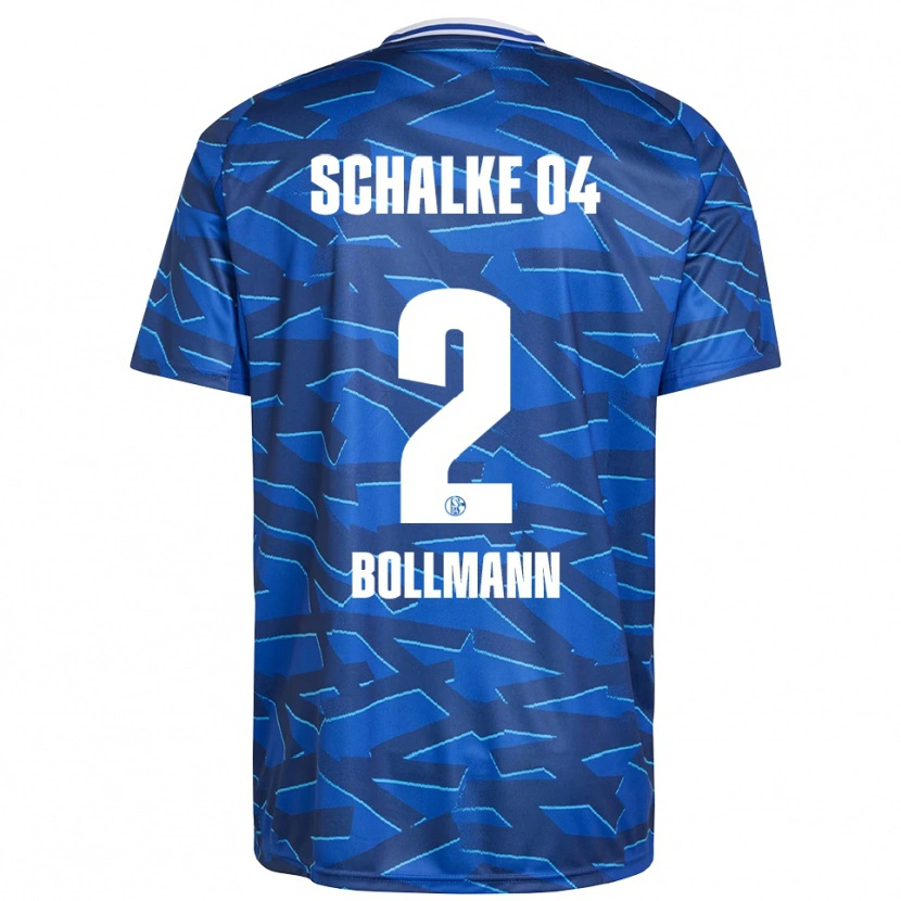 Danxen Mænd Nathalie Bollmann #2 Royal Blå Hvid Hjemmebane Spillertrøjer 2025/26 Trøje T-Shirt