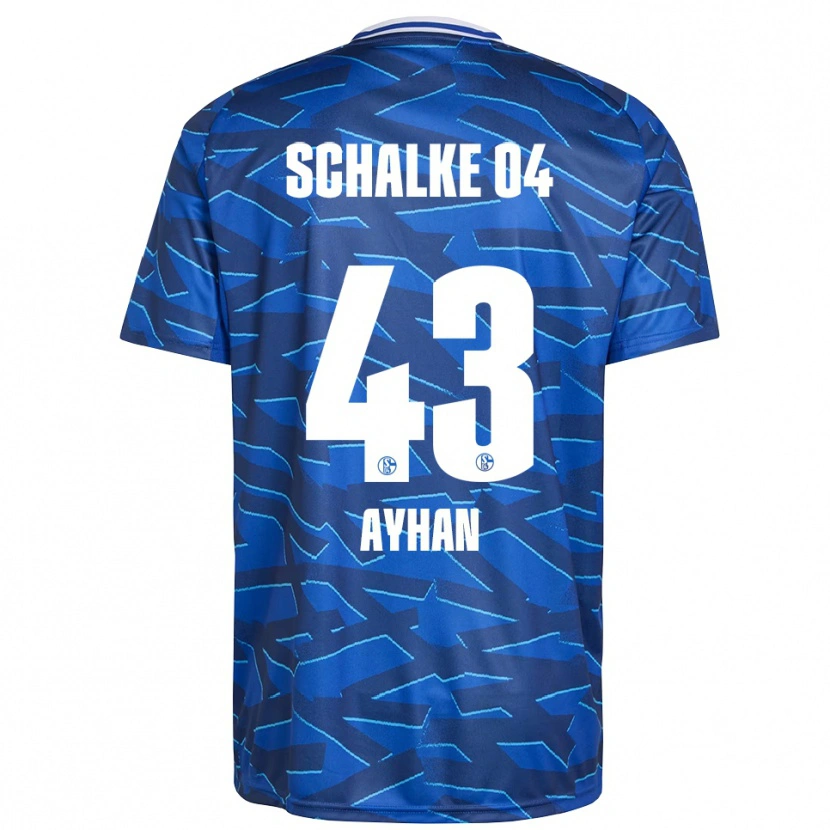Danxen Mænd Mertcan Ayhan #43 Royal Blå Hvid Hjemmebane Spillertrøjer 2025/26 Trøje T-Shirt