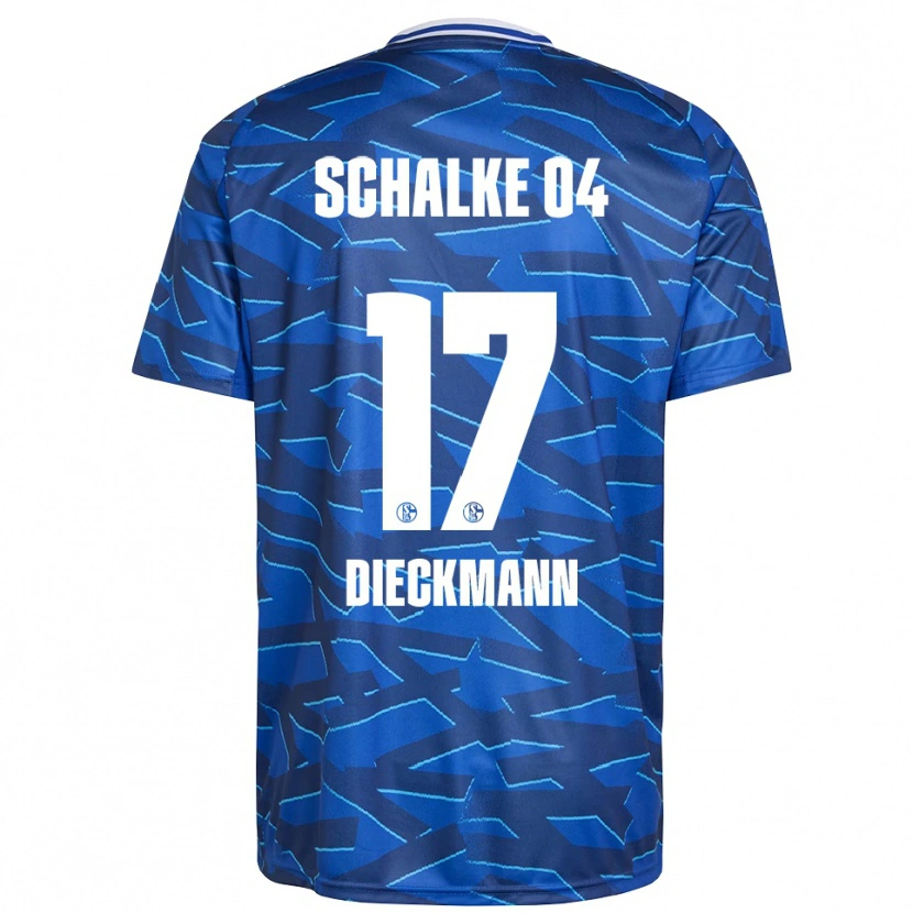 Danxen Mænd Jonas Dieckmann #17 Royal Blå Hvid Hjemmebane Spillertrøjer 2025/26 Trøje T-Shirt