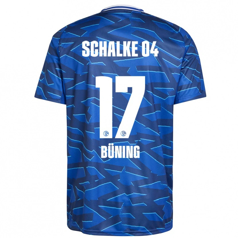 Danxen Mænd Michelle Büning #17 Royal Blå Hvid Hjemmebane Spillertrøjer 2025/26 Trøje T-Shirt