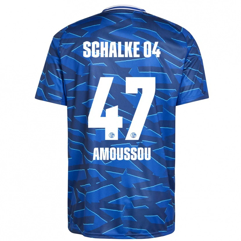 Danxen Mænd Zaid Tchibara #47 Royal Blå Hvid Hjemmebane Spillertrøjer 2025/26 Trøje T-Shirt