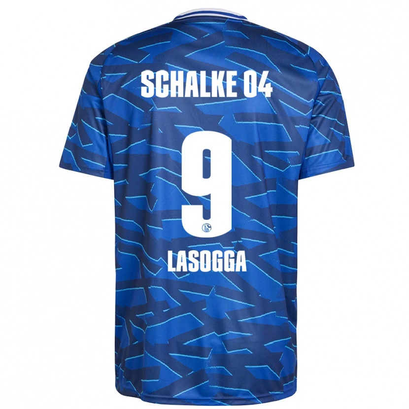 Danxen Mænd Pierre-Michel Lasogga #9 Royal Blå Hvid Hjemmebane Spillertrøjer 2025/26 Trøje T-Shirt