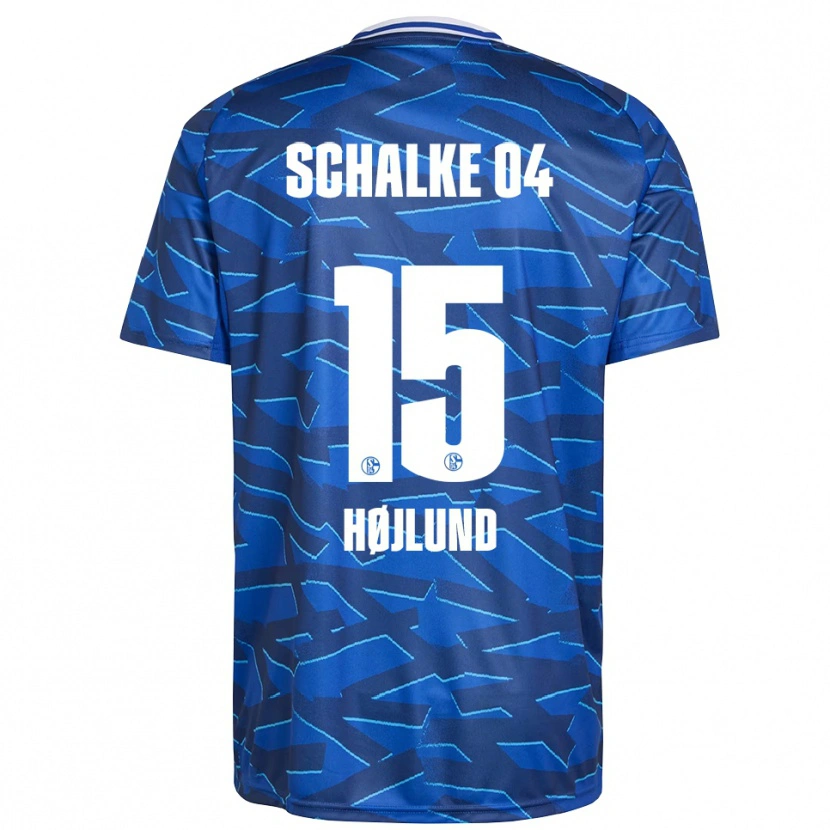 Danxen Mænd Emil Højlund #15 Royal Blå Hvid Hjemmebane Spillertrøjer 2025/26 Trøje T-Shirt