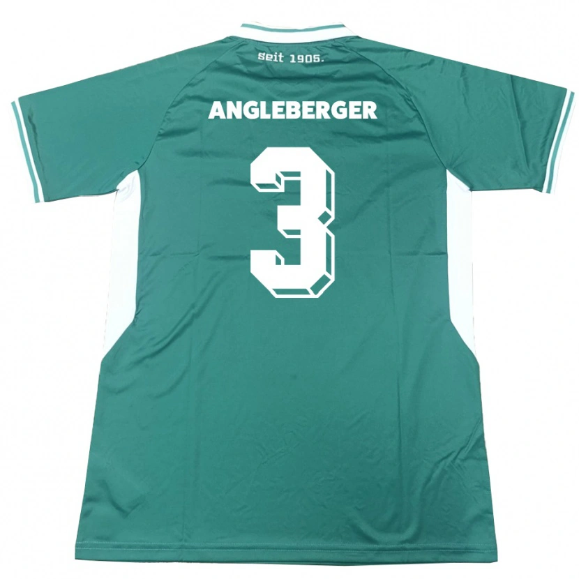 Danxen Mænd Devin Angleberger #3 Grøn Hvid Hjemmebane Spillertrøjer 2025/26 Trøje T-Shirt