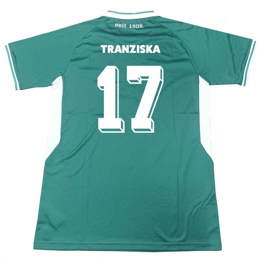Danxen Mænd Jakob Tranziska #17 Grøn Hvid Hjemmebane Spillertrøjer 2025/26 Trøje T-Shirt