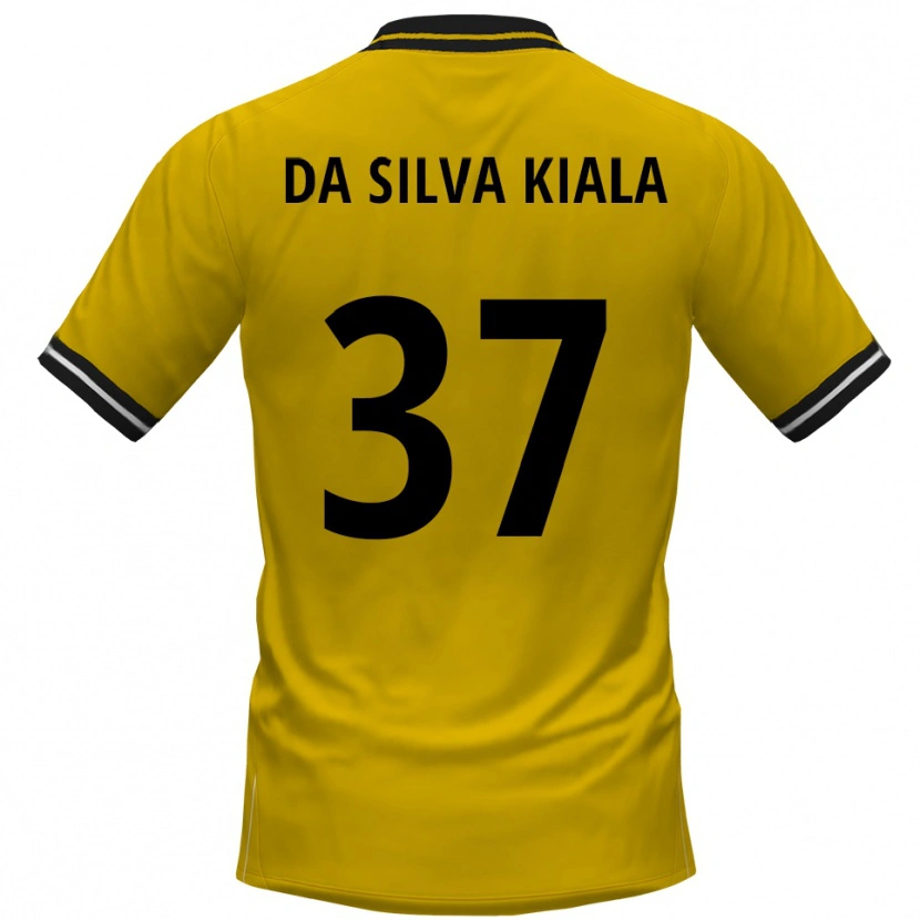 Danxen Mænd Joel Da Silva Kiala #37 Gul Sort Hjemmebane Spillertrøjer 2025/26 Trøje T-Shirt