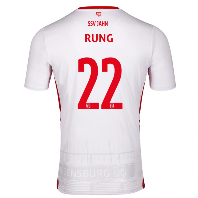 Danxen Mænd Julian Rung #22 Hvid Rød Hjemmebane Spillertrøjer 2025/26 Trøje T-Shirt