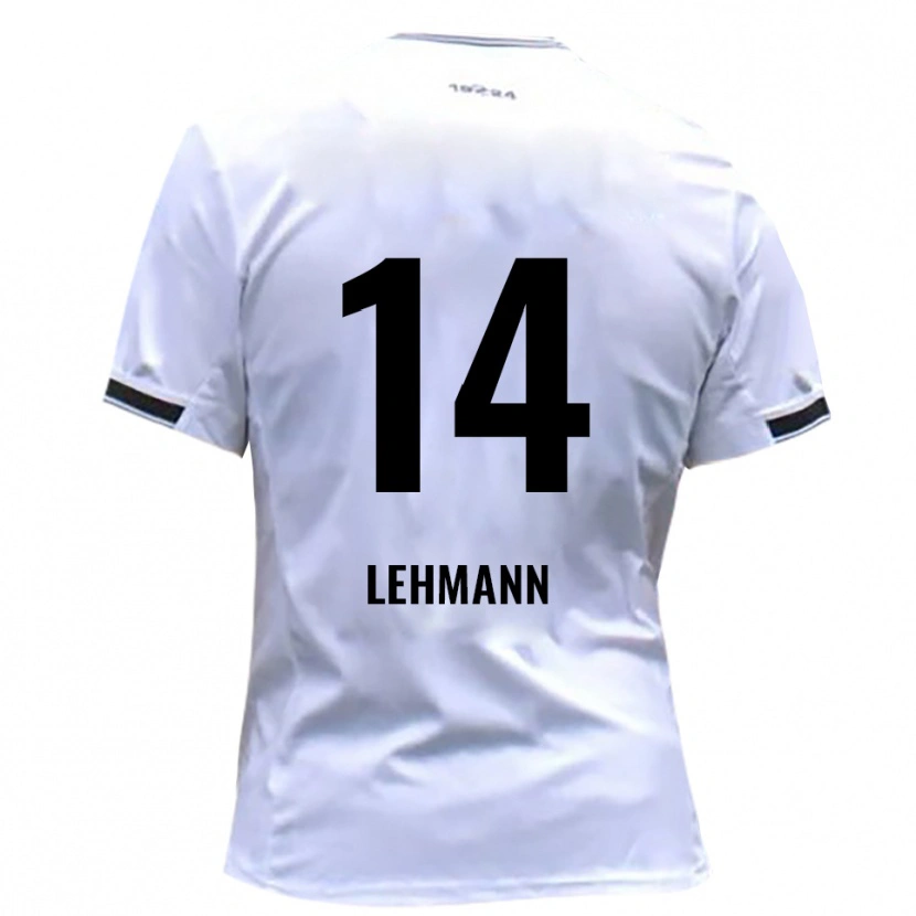 Danxen Mænd Paul Lehmann #14 Hvid Rød Hjemmebane Spillertrøjer 2025/26 Trøje T-Shirt