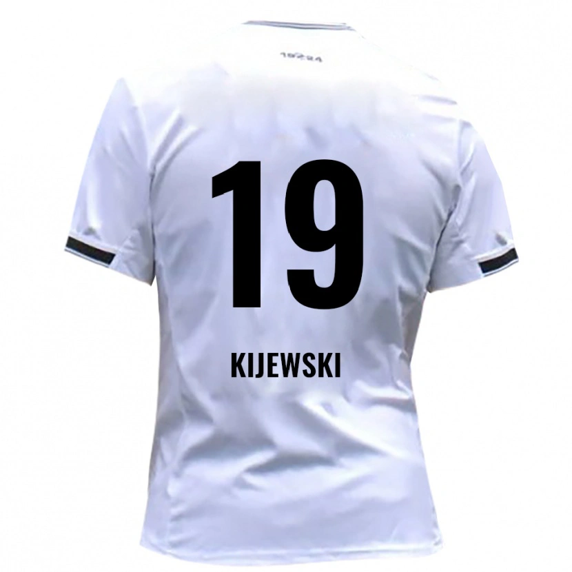 Danxen Mænd Niko Kijewski #19 Hvid Rød Hjemmebane Spillertrøjer 2025/26 Trøje T-Shirt