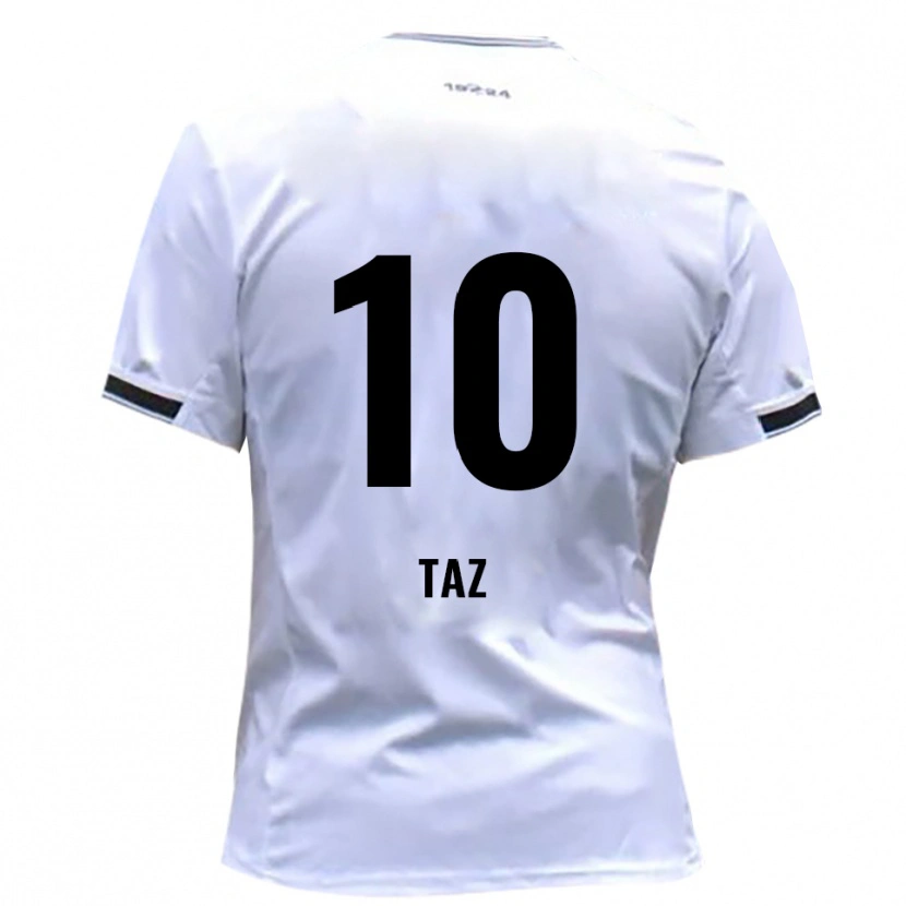 Danxen Mænd Berkan Taz #10 Hvid Rød Hjemmebane Spillertrøjer 2025/26 Trøje T-Shirt