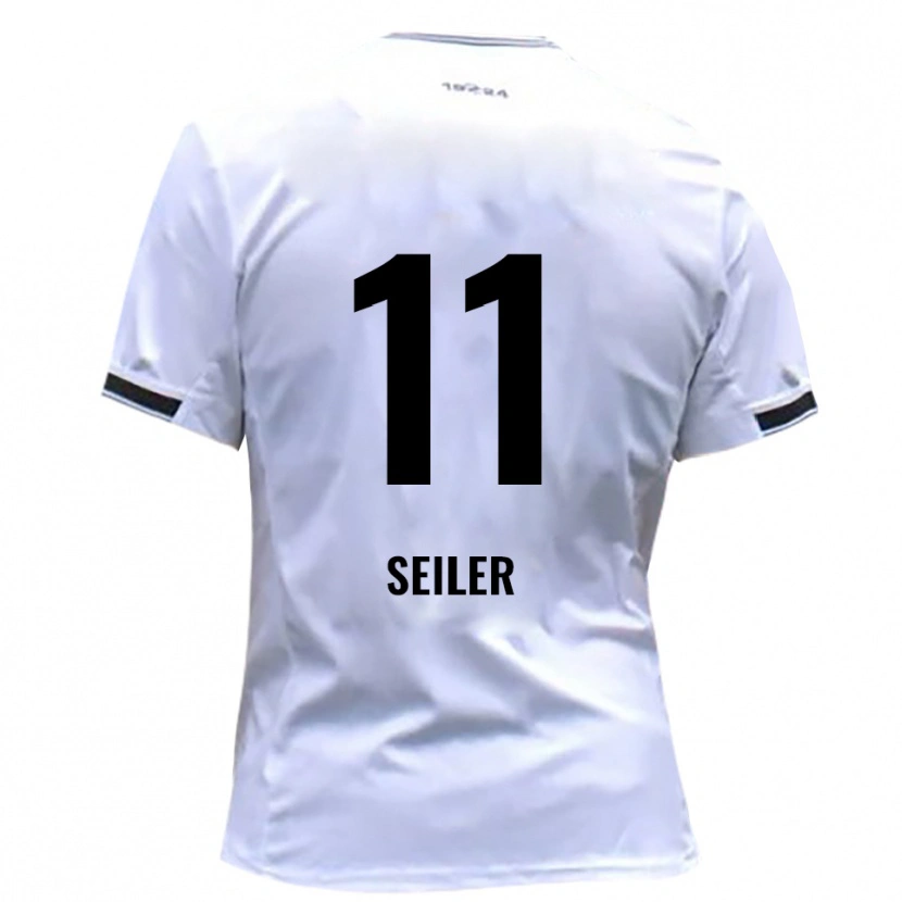 Danxen Mænd Janis Seiler #11 Hvid Rød Hjemmebane Spillertrøjer 2025/26 Trøje T-Shirt