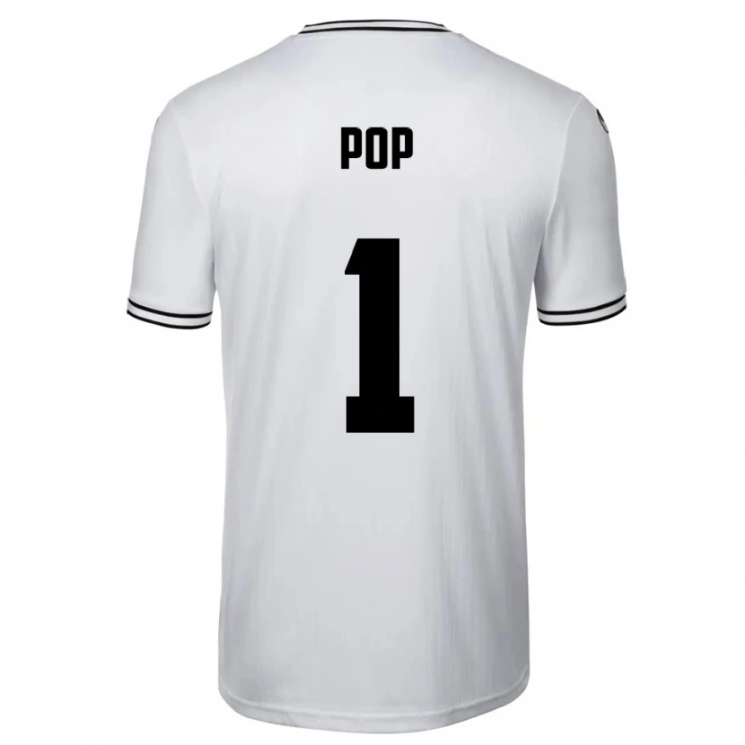 Danxen Mænd Nico Pop #1 Hvid Sort Hjemmebane Spillertrøjer 2025/26 Trøje T-Shirt