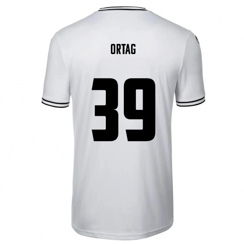 Danxen Mænd Christian Ortag #39 Hvid Sort Hjemmebane Spillertrøjer 2025/26 Trøje T-Shirt