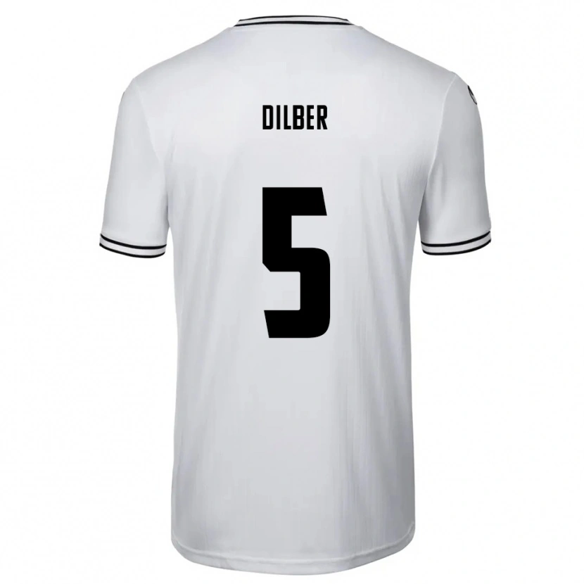 Danxen Mænd Mirko Dilber #5 Hvid Sort Hjemmebane Spillertrøjer 2025/26 Trøje T-Shirt