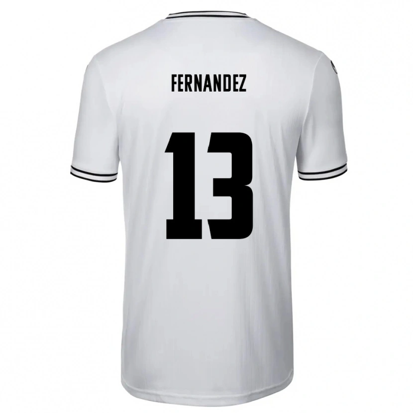 Danxen Mænd Luis Fernandez #13 Hvid Sort Hjemmebane Spillertrøjer 2025/26 Trøje T-Shirt